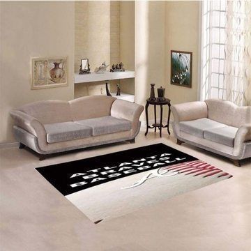 Atlanta Braves Living Room Area Rug -  Chussin | Home Decor Easily