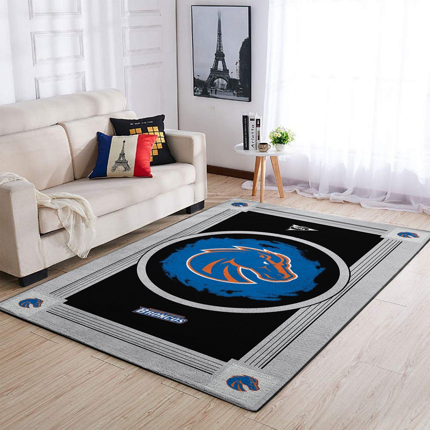 Boise State Broncos Living Room Area Rug -  Chussin | Home Decor Easily