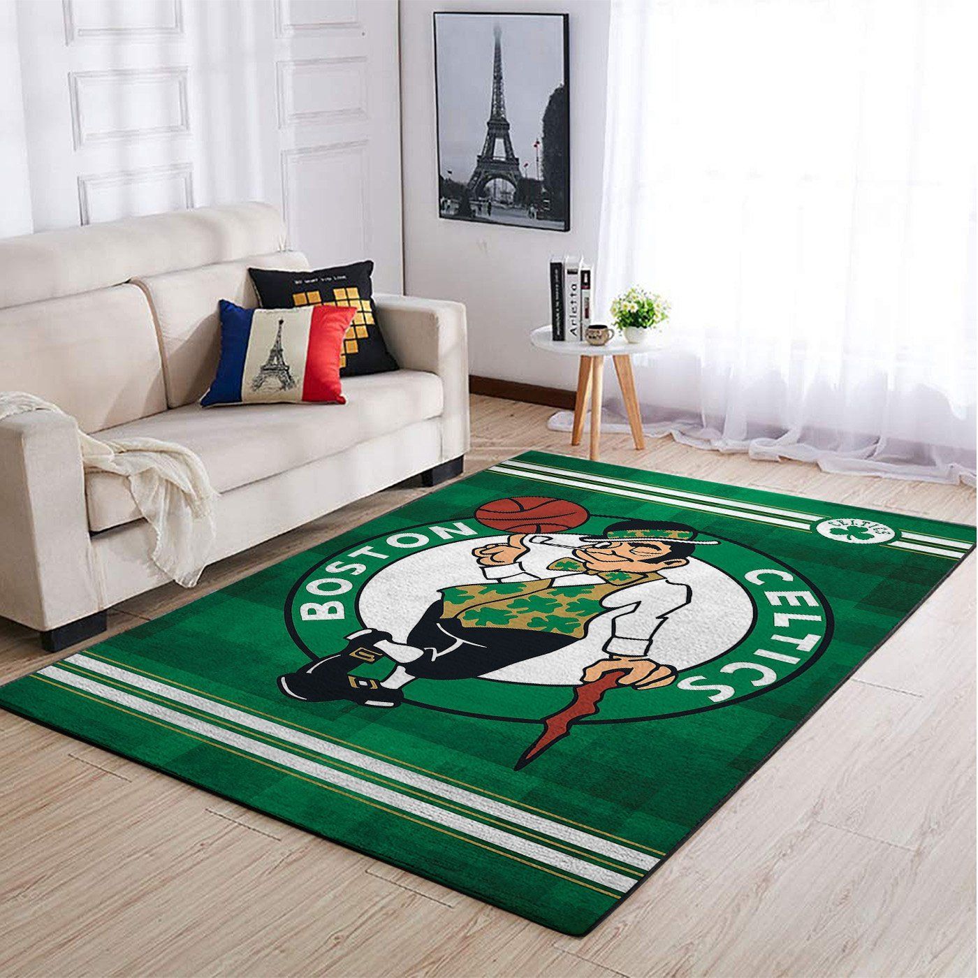 Boston Celtics Living Room Area Rug - Chussin | Home Decor Easily