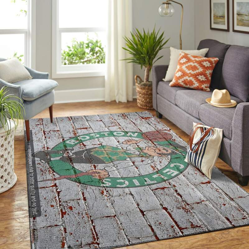 Boston Celtics Living Room Area Rug -  Chussin | Home Decor Easily