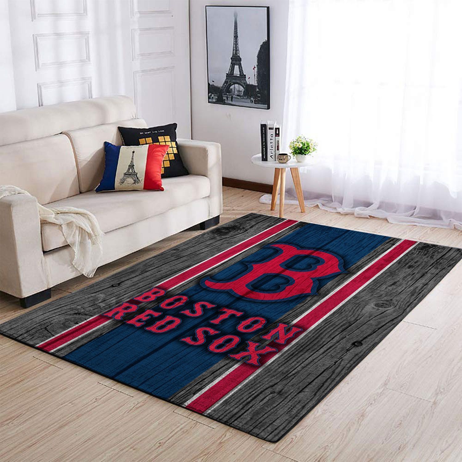 Boston Red Sox Living Room Area Rug -  Chussin | Home Decor Easily
