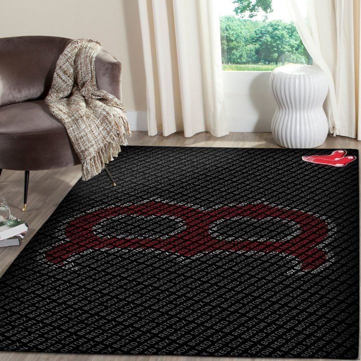 Boston Red Sox Living Room Area Rug - Chussin | Home Decor Easily
