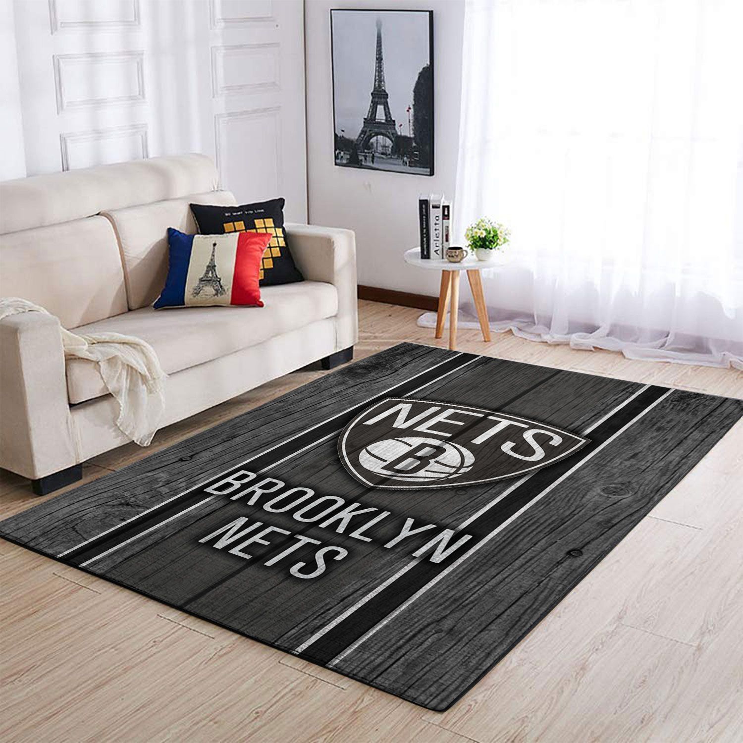 Brooklyn Nets Living Room Area Rug -  Chussin | Home Decor Easily