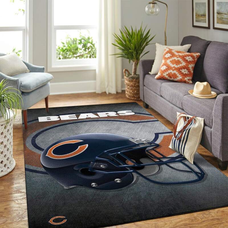 Chicago Bears Living Room Area Rug - Chussin | Home Decor Easily