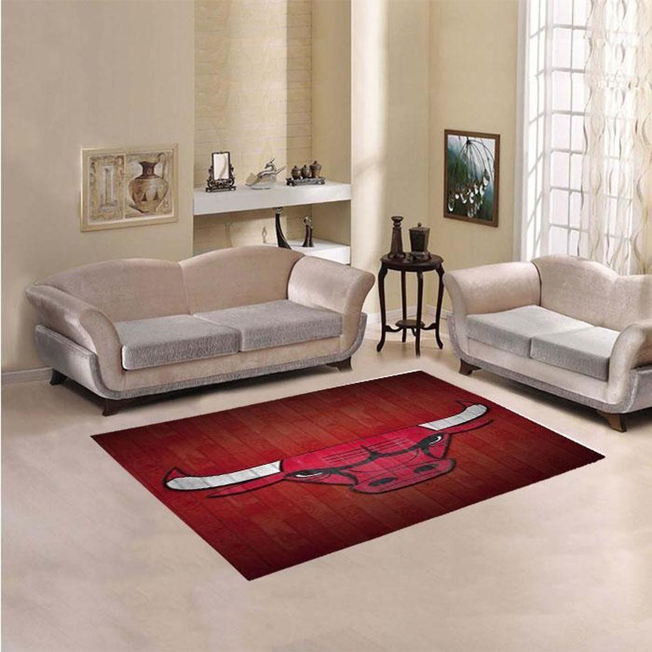 Chicago Bulls Living Room Area Rug -  Chussin | Home Decor Easily