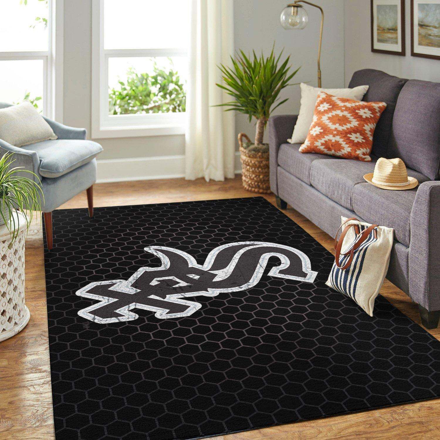 Chicago White Sox Living Room Area Rug -  Chussin | Home Decor Easily