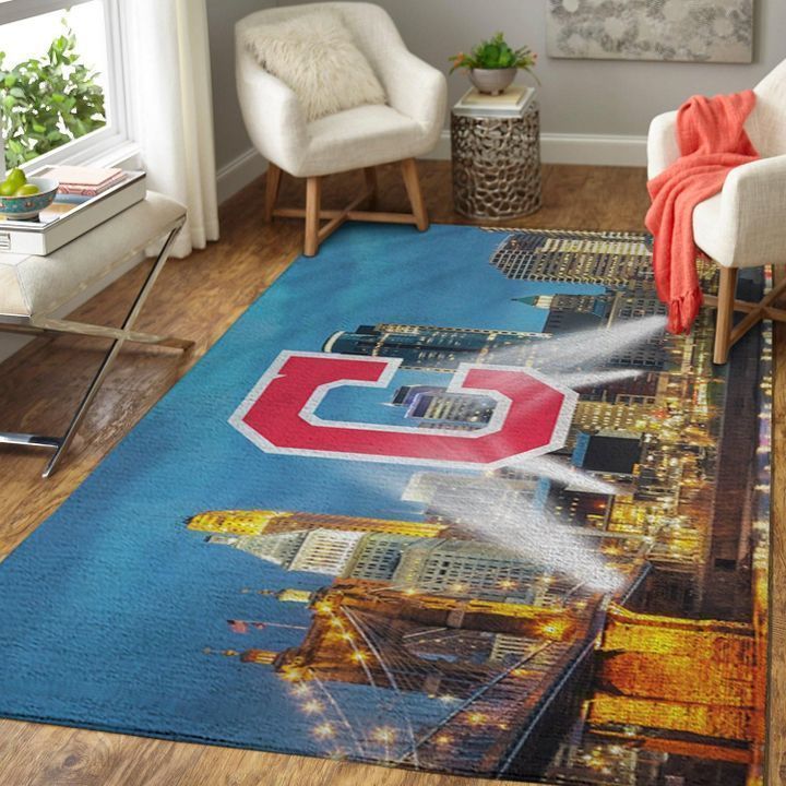 Cleveland Indians Living Room Area Rug - Chussin | Home Decor Easily