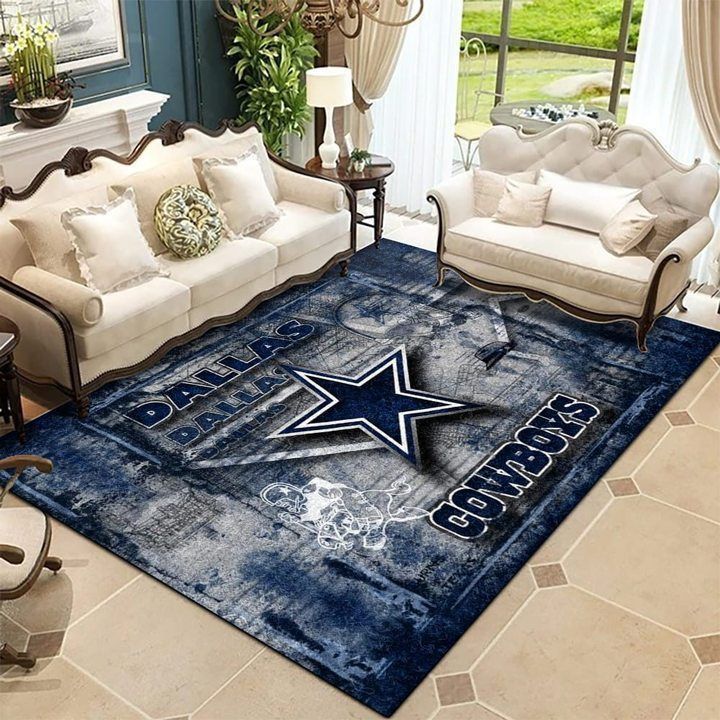 Dallas Cowboys Living Room Area Rug - Chussin | Home Decor Easily