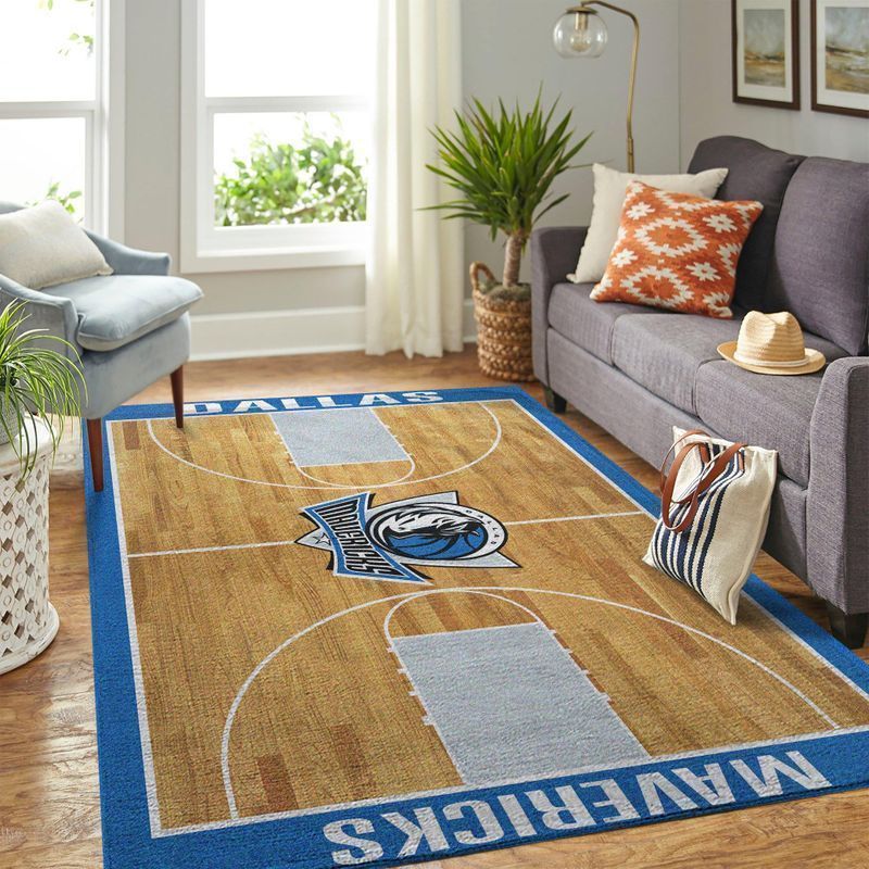 Dallas Mavericks Living Room Area Rug - Chussin | Home Decor Easily