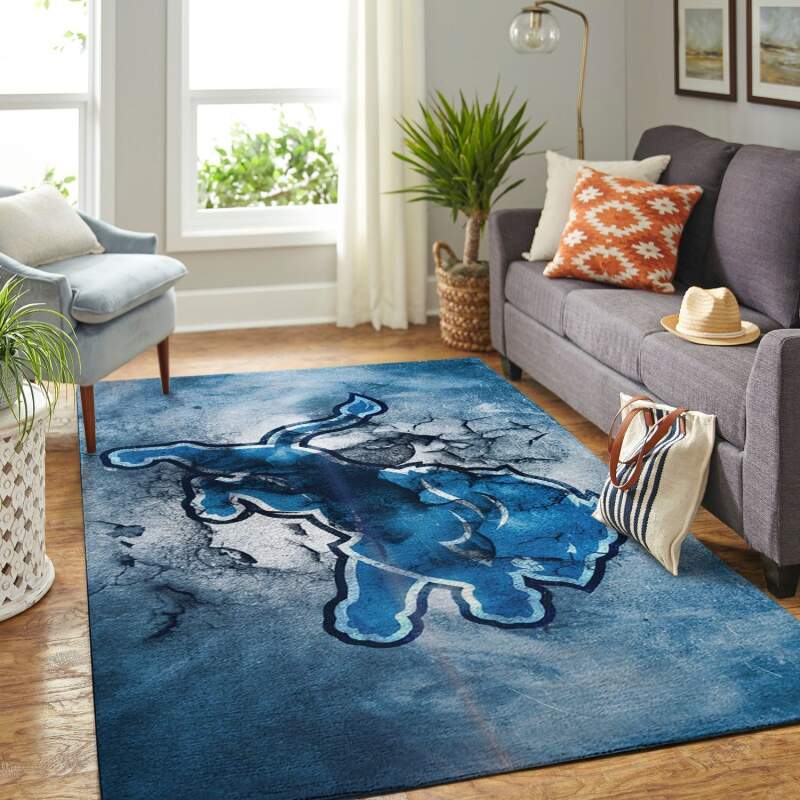 Detroit Lions Living Room Area Rug -  Chussin | Home Decor Easily