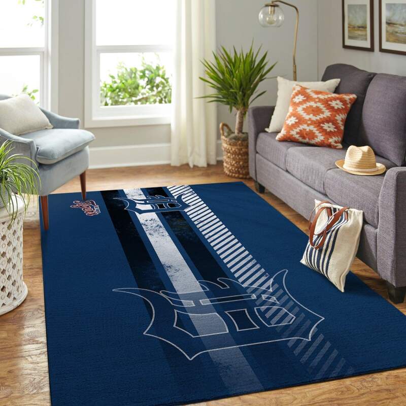 Detroit Tigers Living Room Area Rug -  Chussin | Home Decor Easily