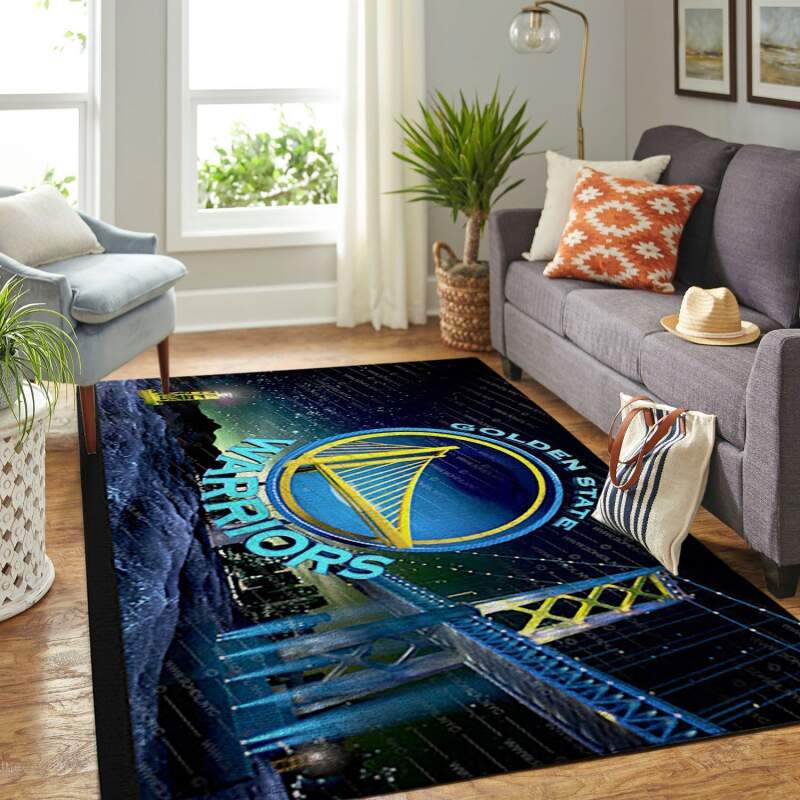 Golden State Warriors Living Room Area Rug - Chussin | Home Decor Easily