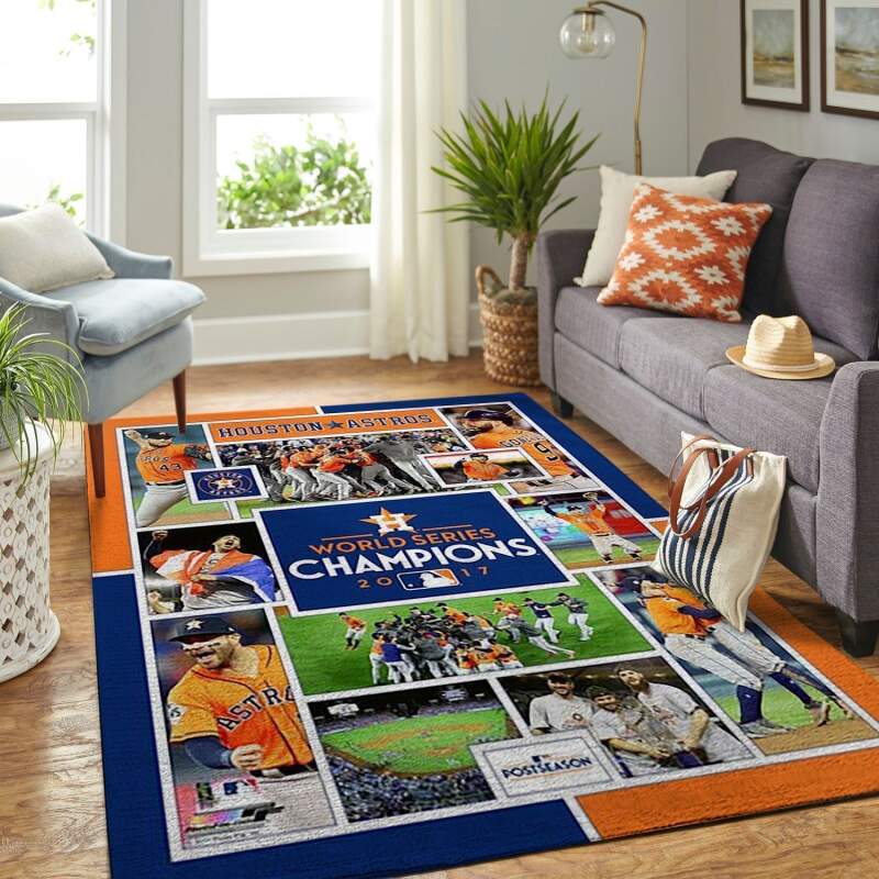Houston Astros Living Room Area Rug - Chussin | Home Decor Easily