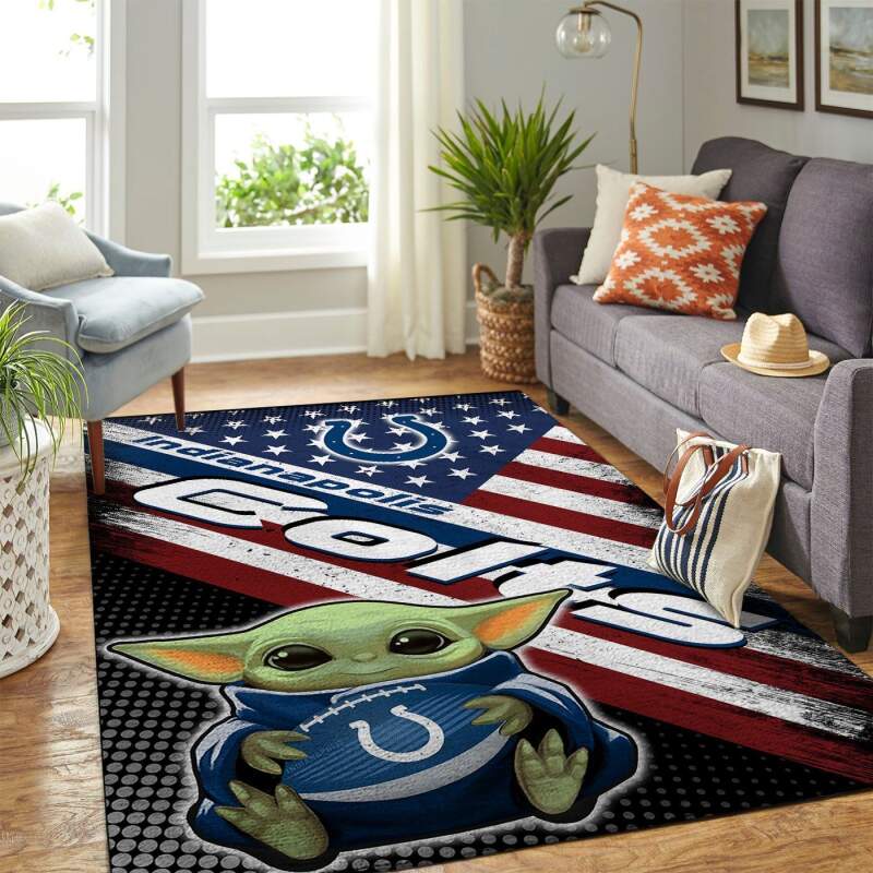 Indianapolis Colts Living Room Area Rug -  Chussin | Home Decor Easily