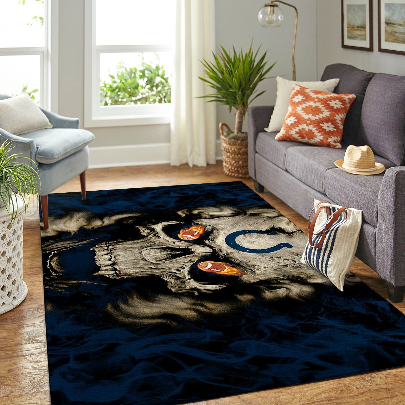 Indianapolis Colts Living Room Area Rug -  Chussin | Home Decor Easily