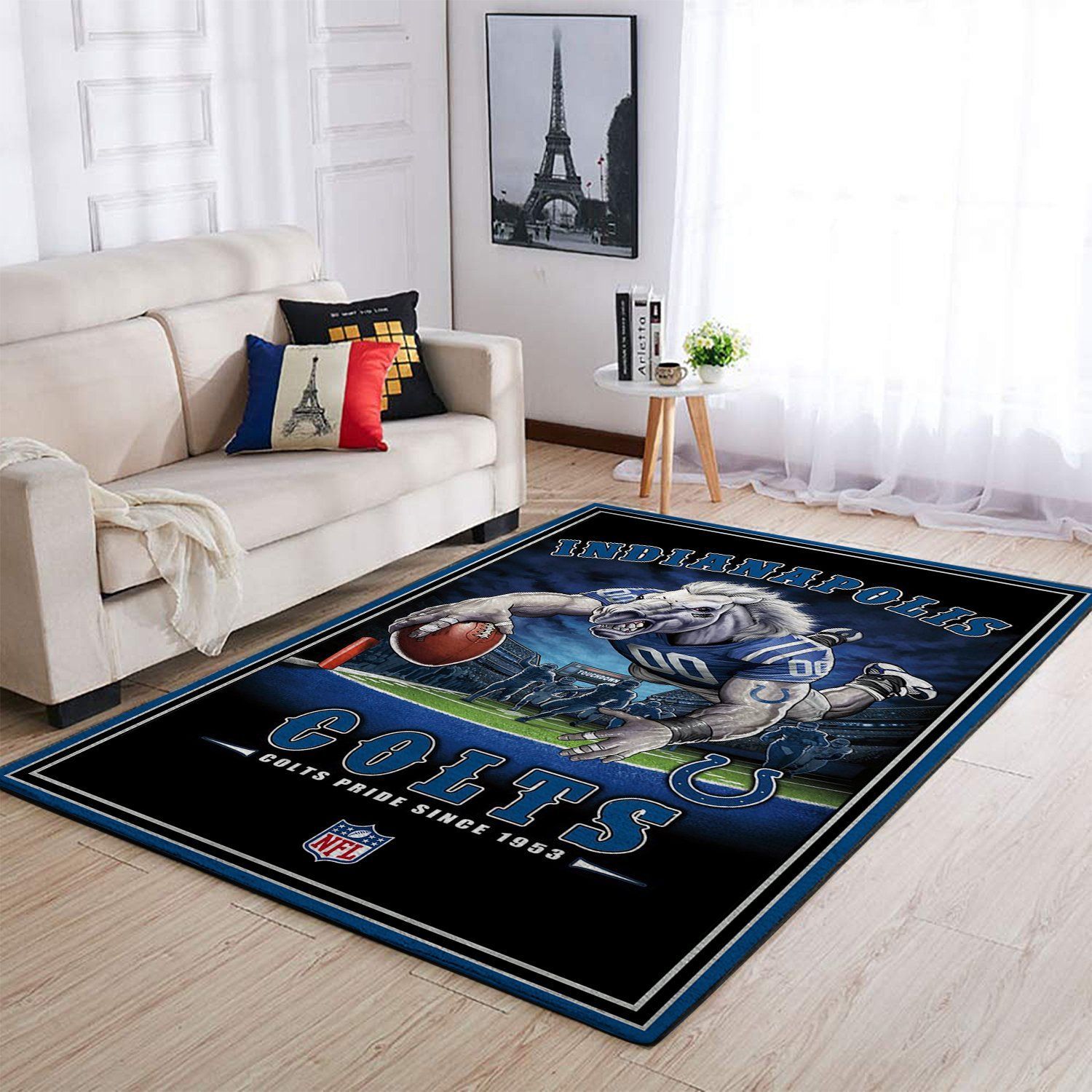 Indianapolis Colts Living Room Area Rug -  Chussin | Home Decor Easily