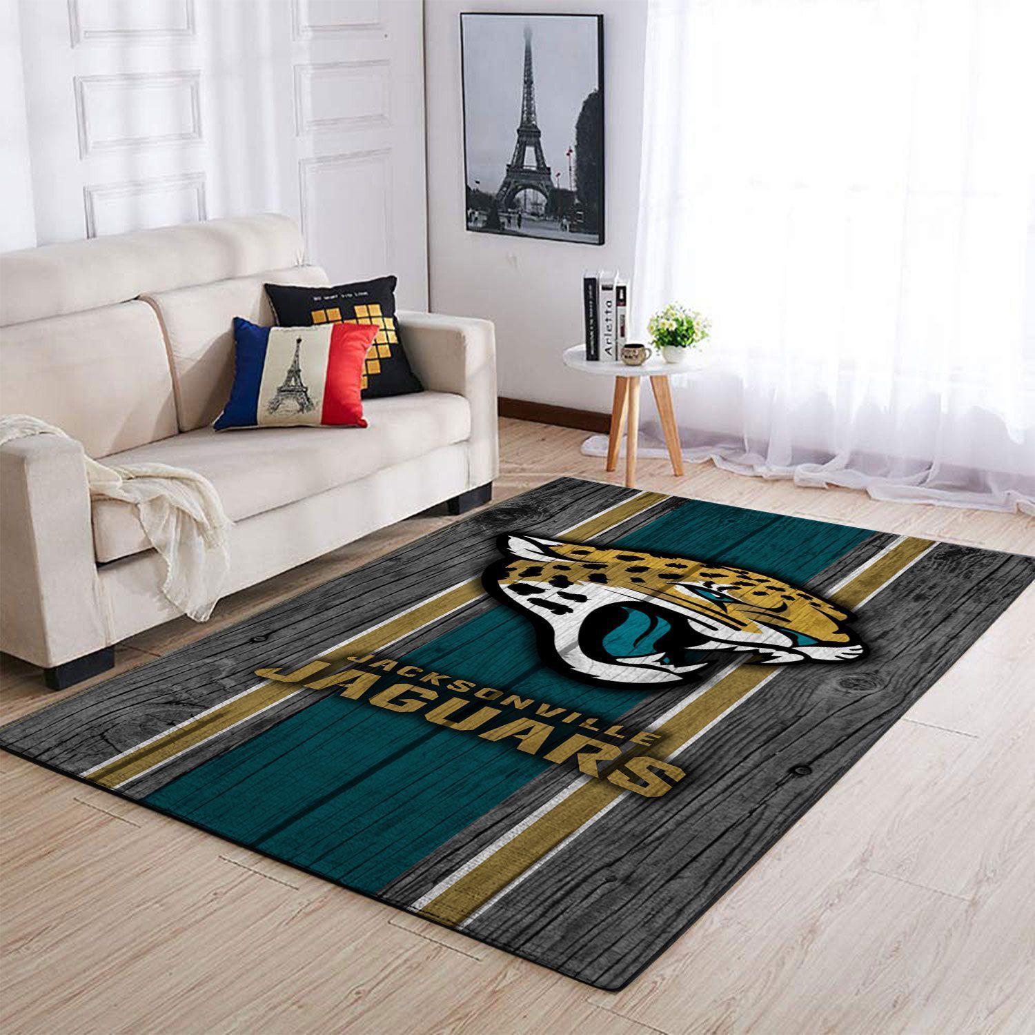 Jacksonville Jaguars Living Room Area Rug - Chussin | Home Decor Easily