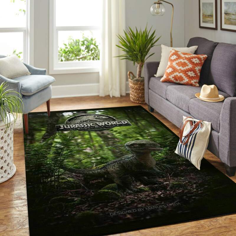 Jurassic World Movie-ancient Dinosaur Living Room Area Rug -  Chussin | Home Decor Easily