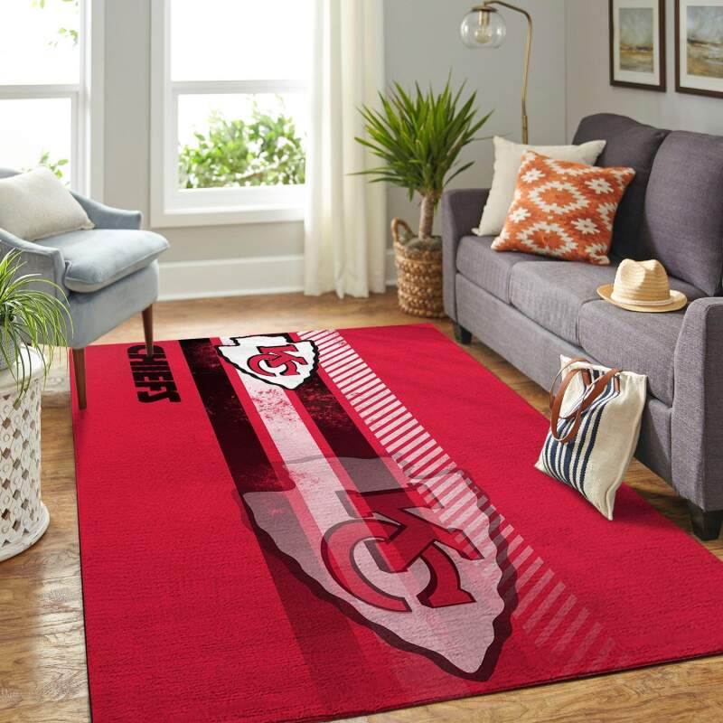 Kansas City Chiefs Living Room Area Rug -  Chussin | Home Decor Easily