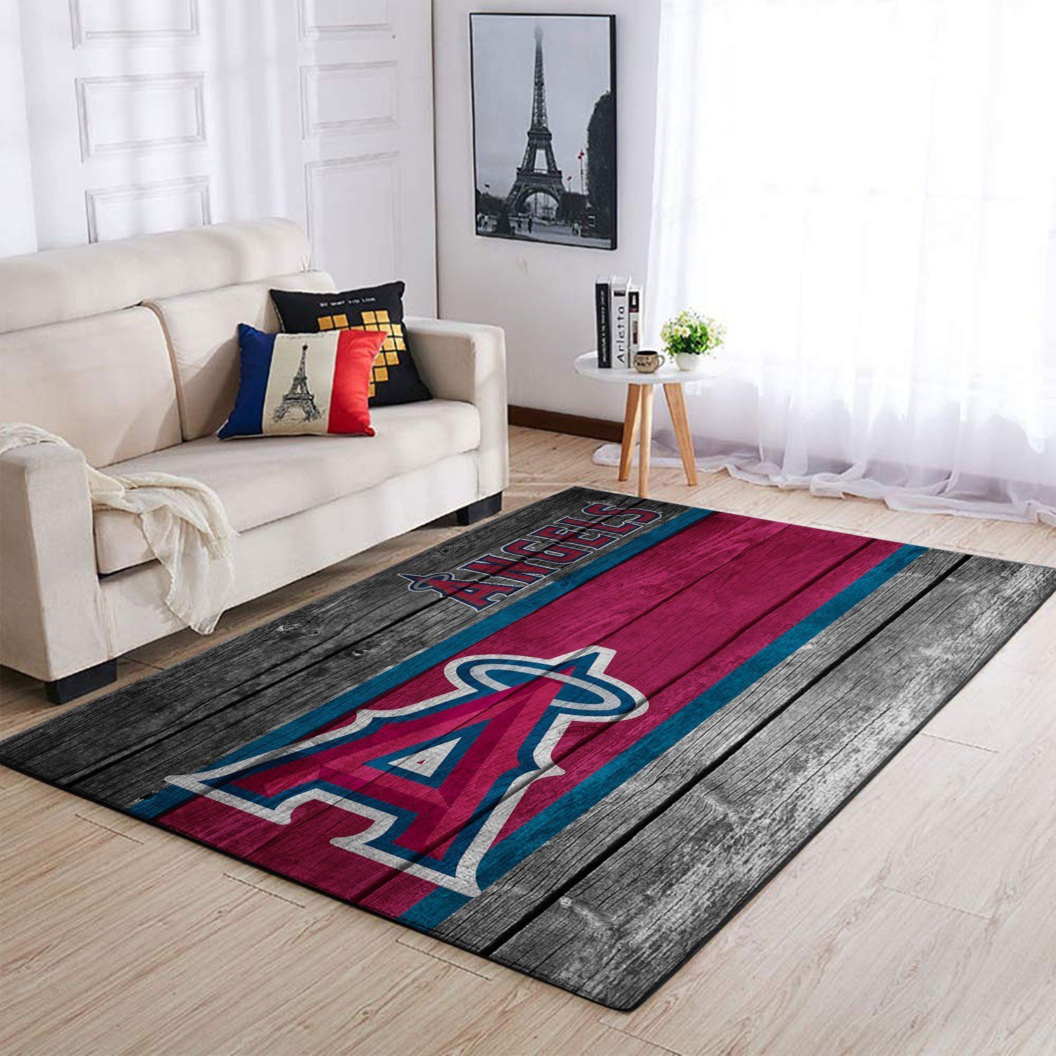 Los Angeles Angels Living Room Area Rug -  Chussin | Home Decor Easily