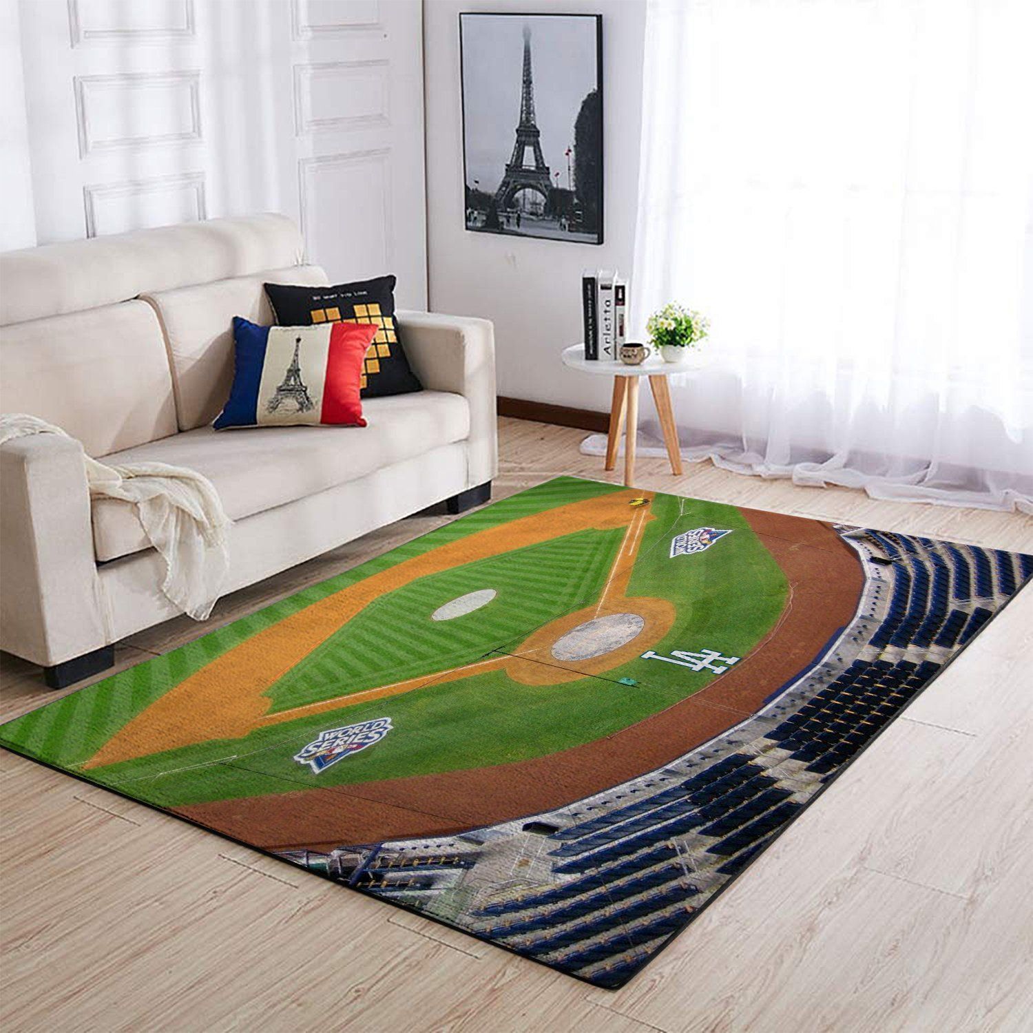 Los Angeles Dodgers Living Room Area Rug - Chussin | Home Decor Easily