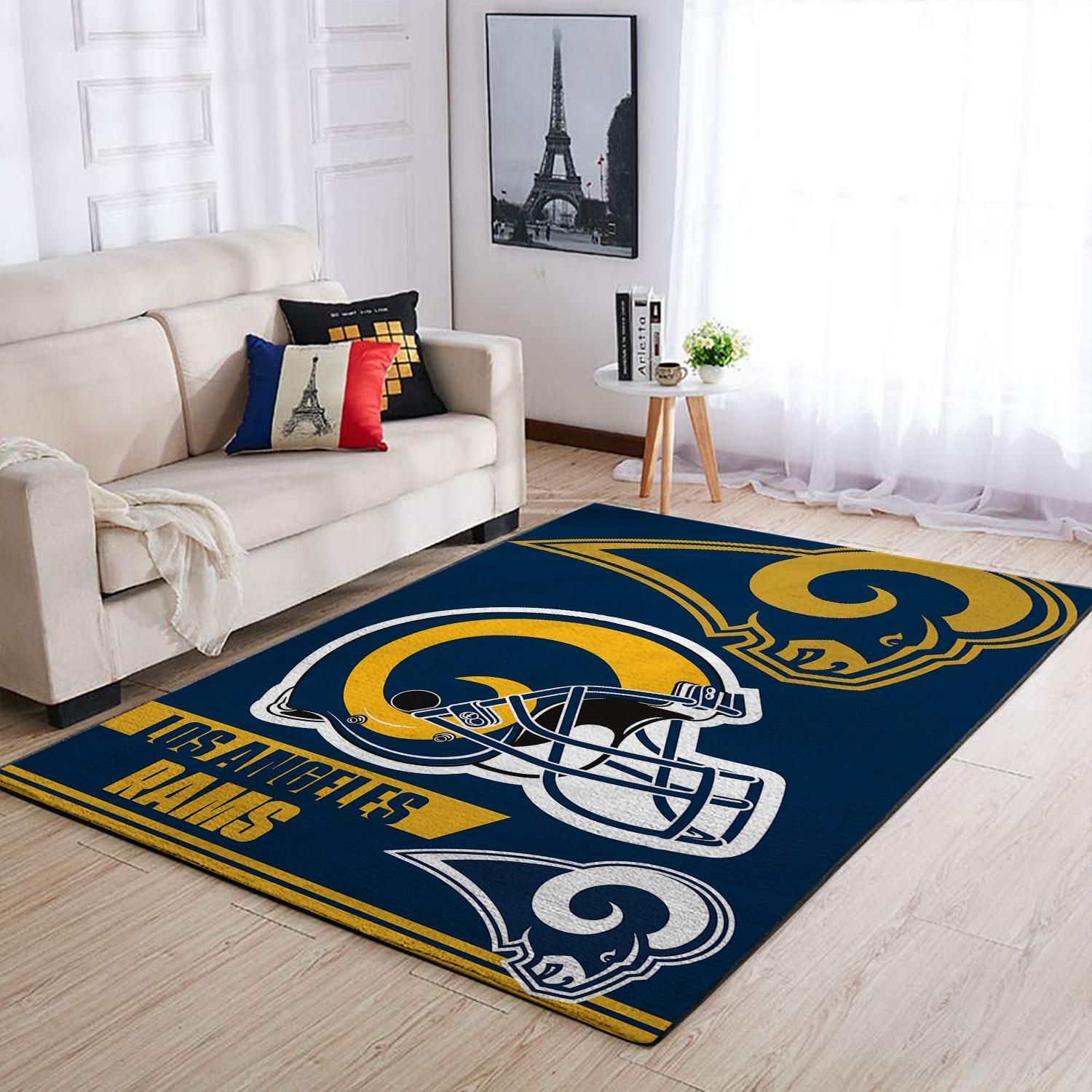 Los Angeles Rams Living Room Area Rug -  Chussin | Home Decor Easily