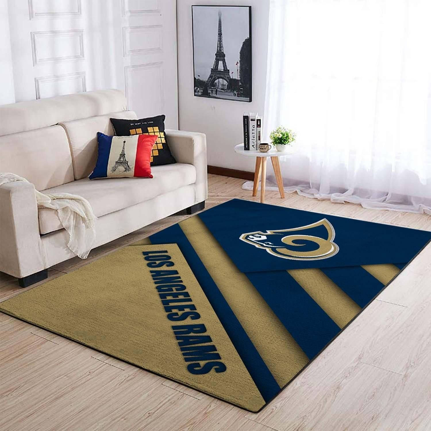 Los Angeles Rams Living Room Area Rug -  Chussin | Home Decor Easily