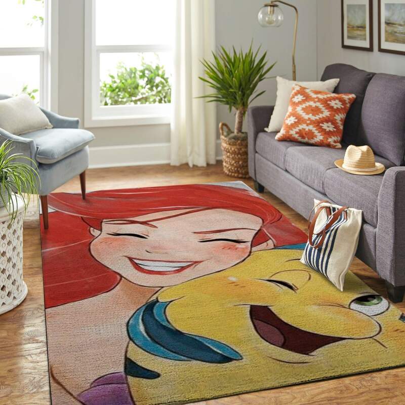 Mermaid Arial Princess Living Room Area Rug -  Chussin | Home Decor Easily