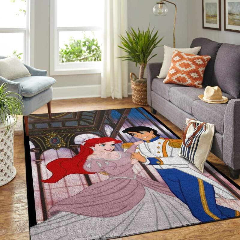 Mermaid Arial Princess Living Room Area Rug -  Chussin | Home Decor Easily
