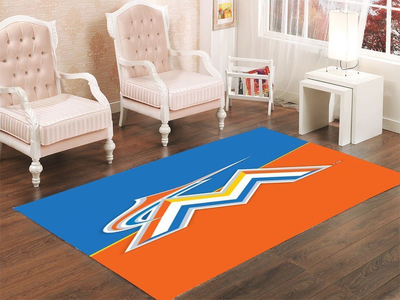 Miami Marlins Living Room Area Rug -  Chussin | Home Decor Easily