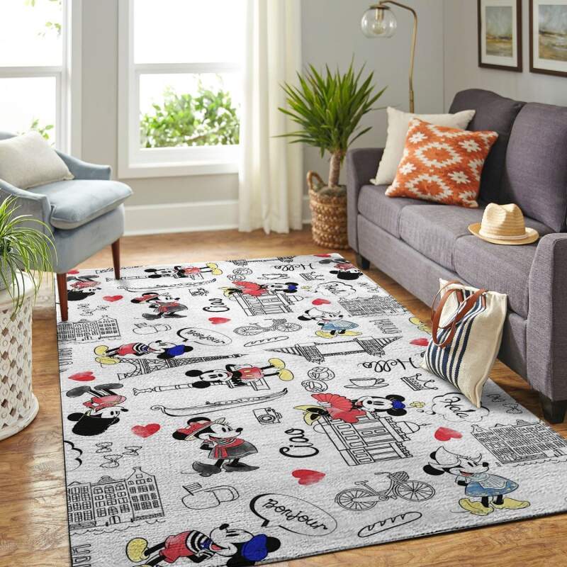 Mickey Mouse Living Room Area Rug -  Chussin | Home Decor Easily
