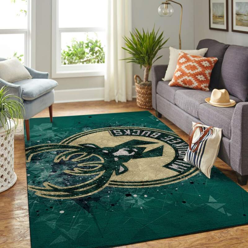 Milwaukee Bucks Living Room Area Rug -  Chussin | Home Decor Easily