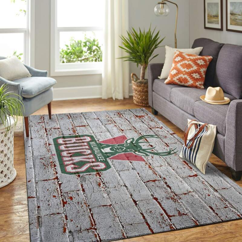 Milwaukee Bucks Living Room Area Rug -  Chussin | Home Decor Easily