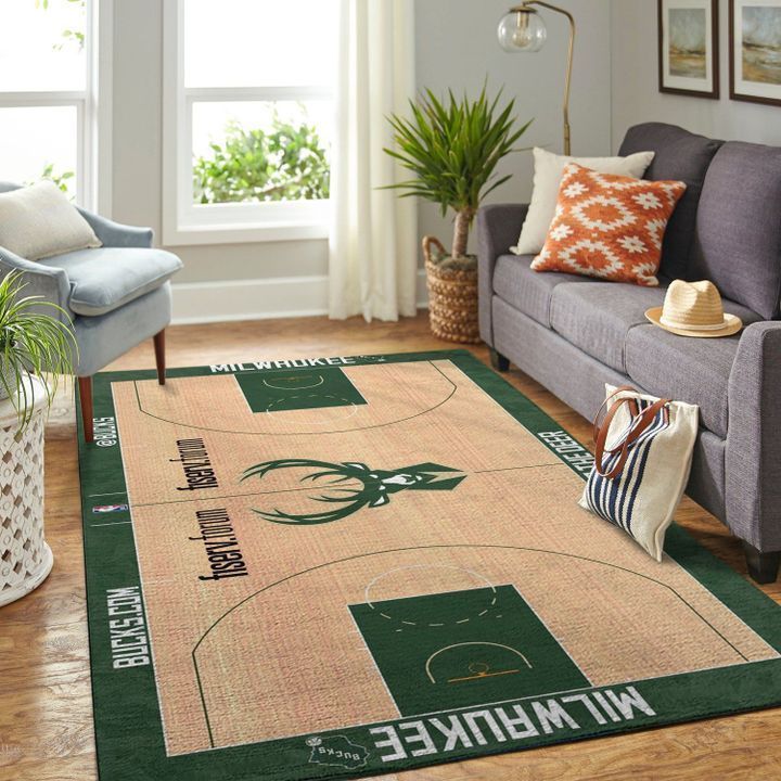 Milwaukee Bucks Living Room Area Rug - Chussin | Home Decor Easily