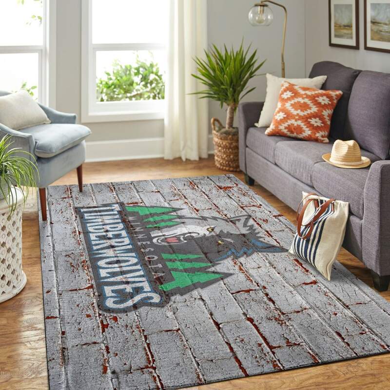 Minnesota Timberwolves Living Room Area Rug -  Chussin | Home Decor Easily