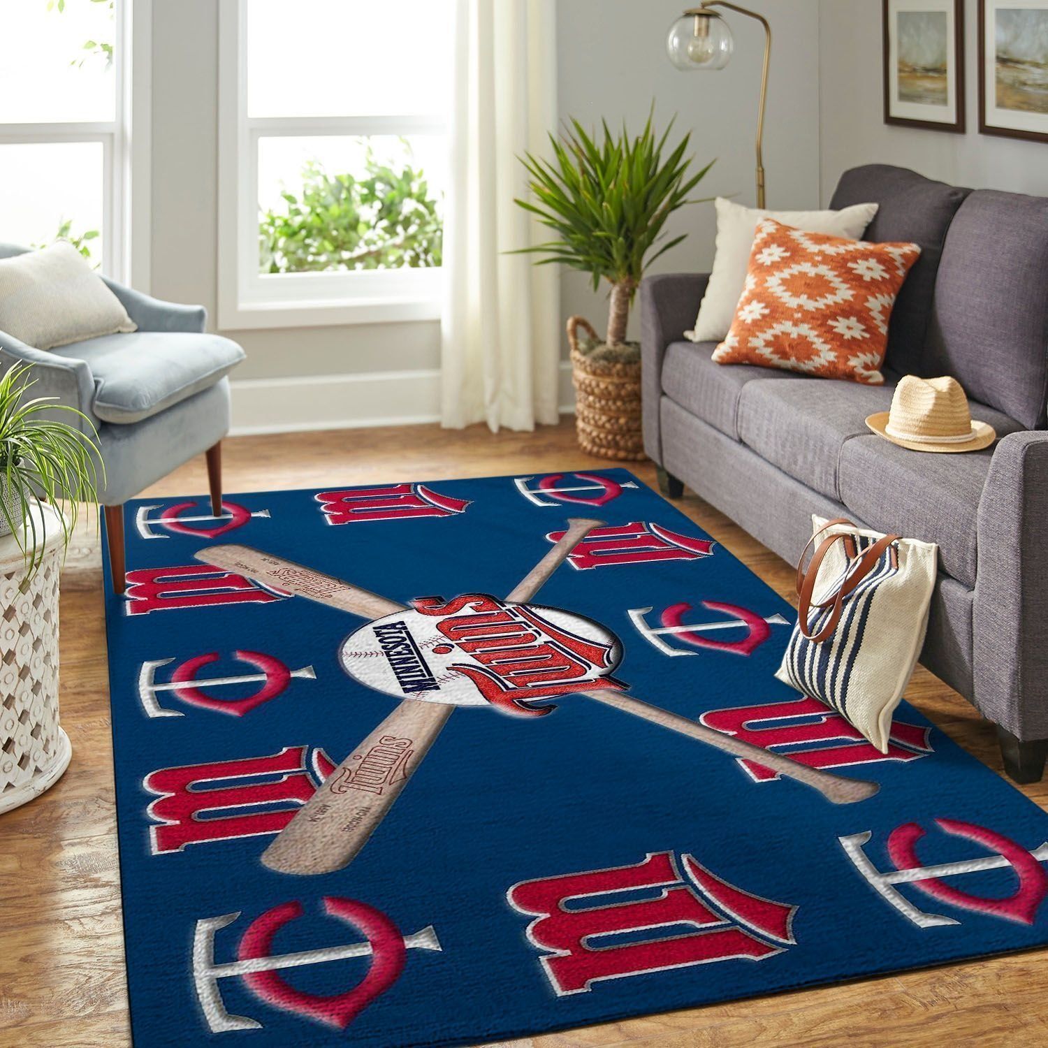 Minnesota Twins Living Room Area Rug -  Chussin | Home Decor Easily