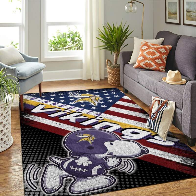 Minnesota Vikings Living Room Area Rug -  Chussin | Home Decor Easily