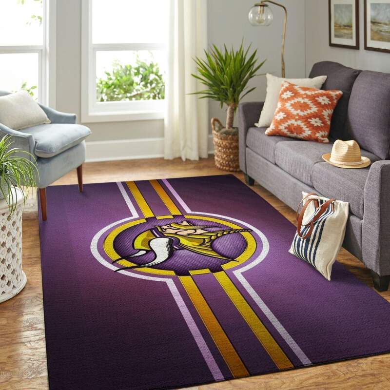 Minnesota Vikings Living Room Area Rug -  Chussin | Home Decor Easily