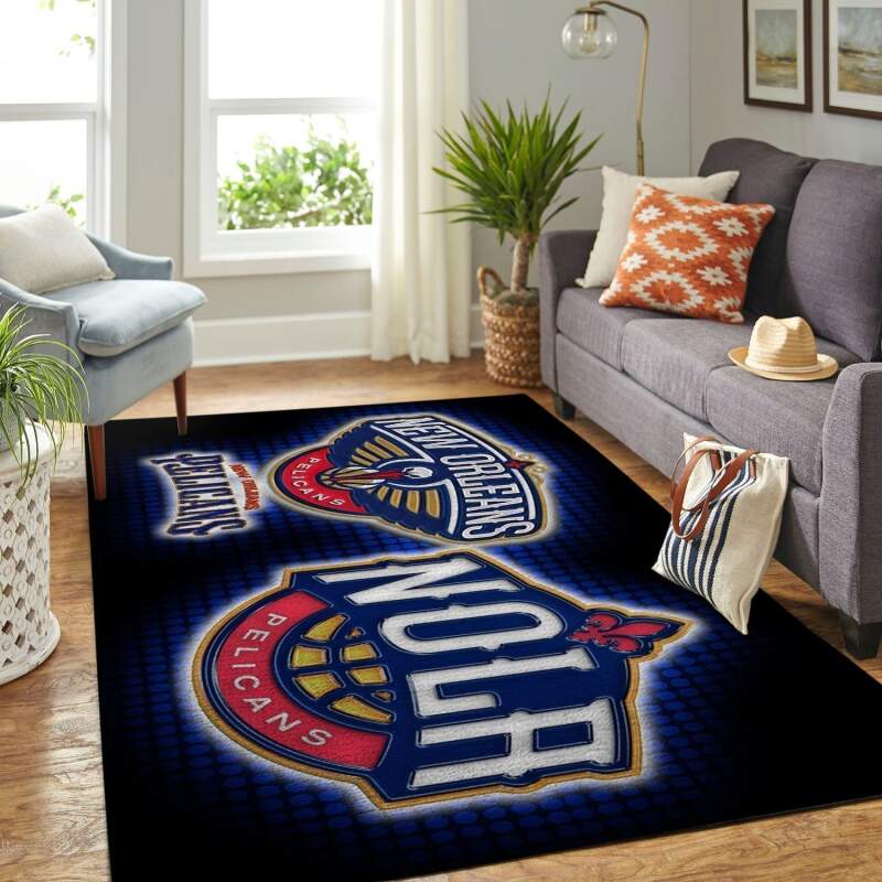 New Orleans Pelicans Living Room Area Rug -  Chussin | Home Decor Easily