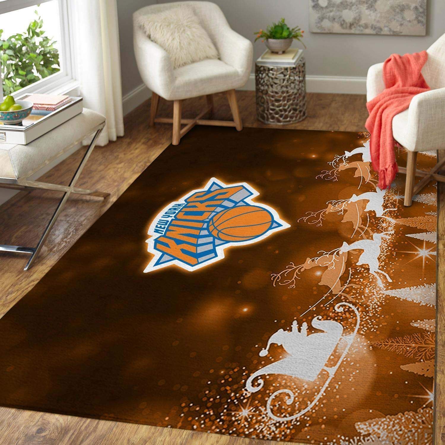 New York Knicks Living Room Area Rug -  Chussin | Home Decor Easily