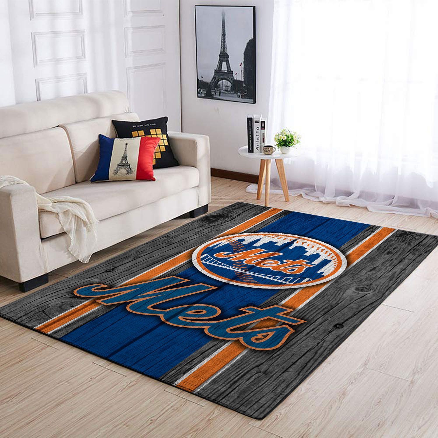 New York Mets Living Room Area Rug - Chussin | Home Decor Easily