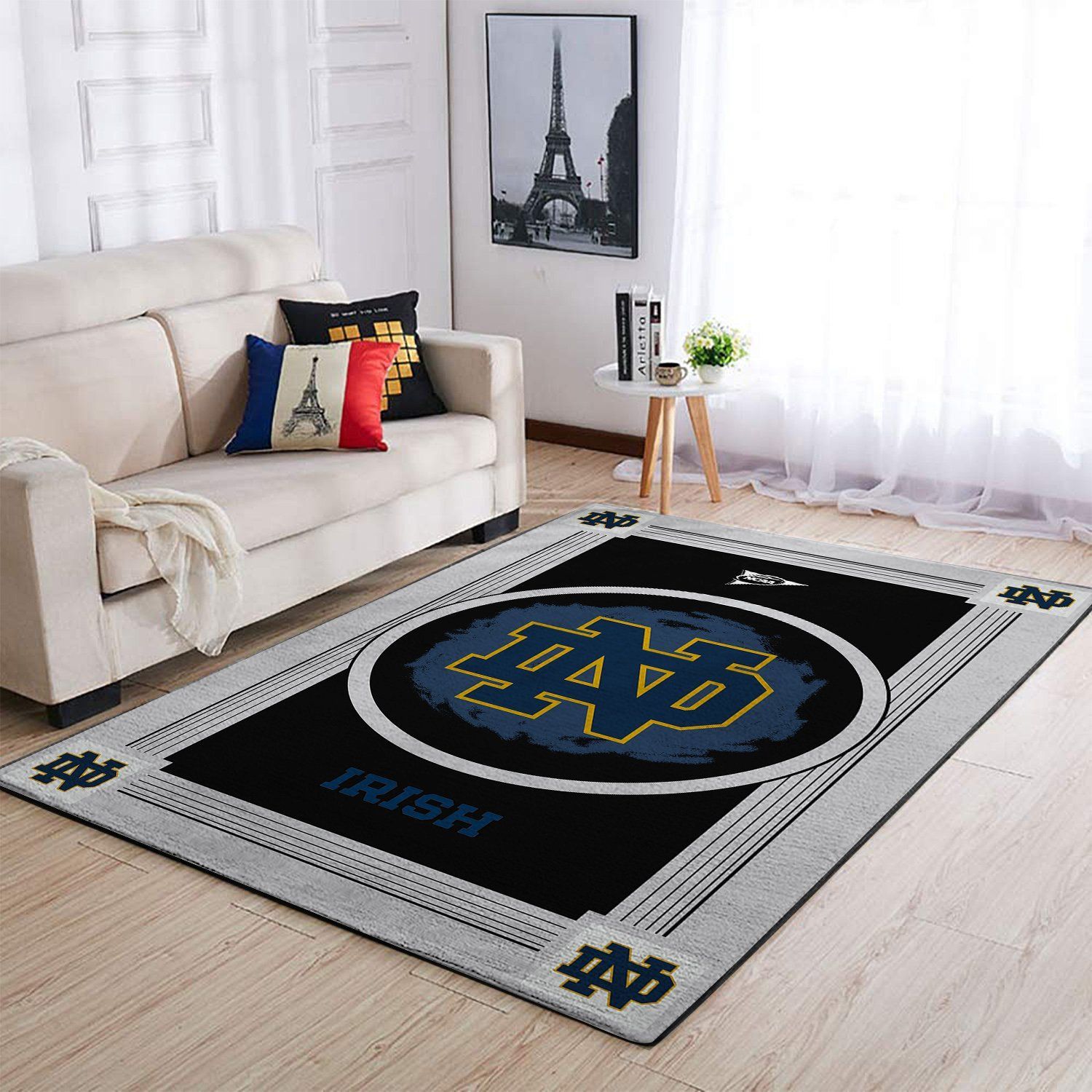 Notre Dame Fighting Irish Living Room Area Rug -  Chussin | Home Decor Easily