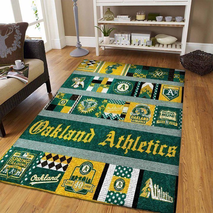 Oakland Athletics Living Room Area Rug -  Chussin | Home Decor Easily