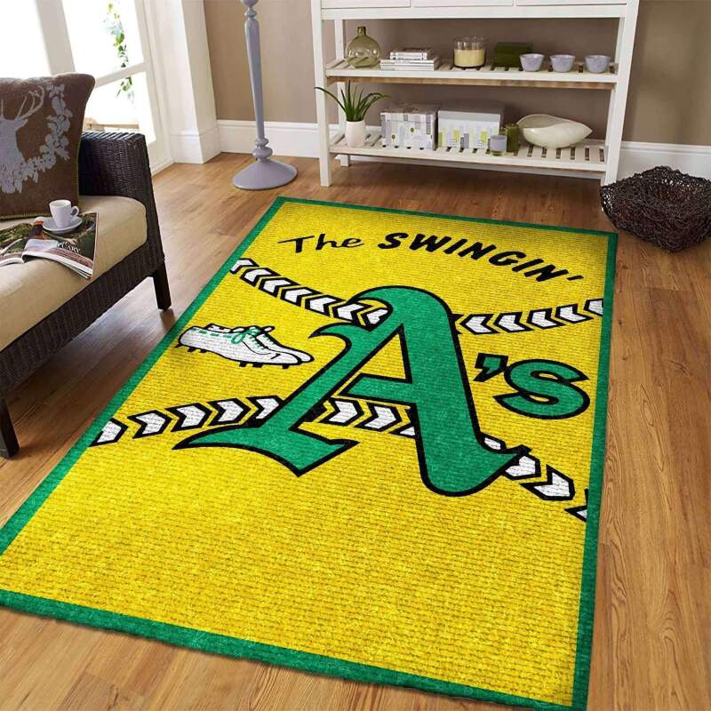 Oakland Athletics Living Room Area Rug - Chussin | Home Decor Easily