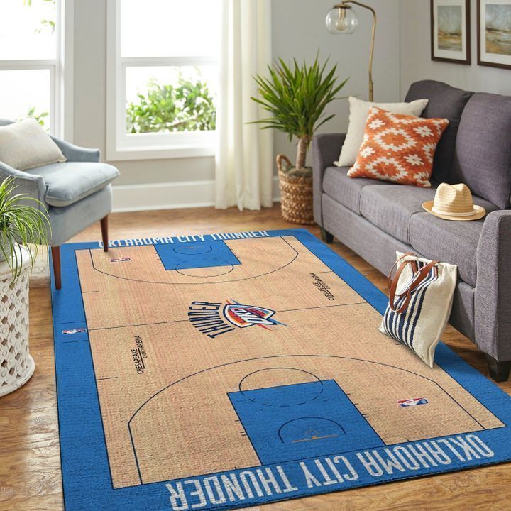 Oklahoma City Thunder Living Room Area Rug - Chussin | Home Decor Easily