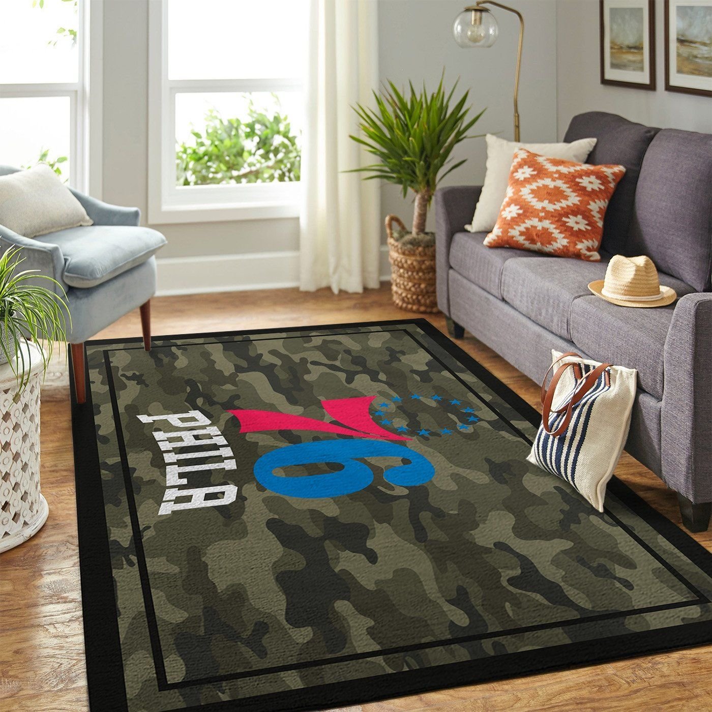 Philadelphia 76ers Living Room Area Rug -  Chussin | Home Decor Easily