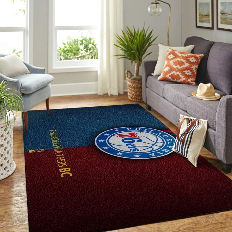 Philadelphia 76ers Living Room Area Rug -  Chussin | Home Decor Easily