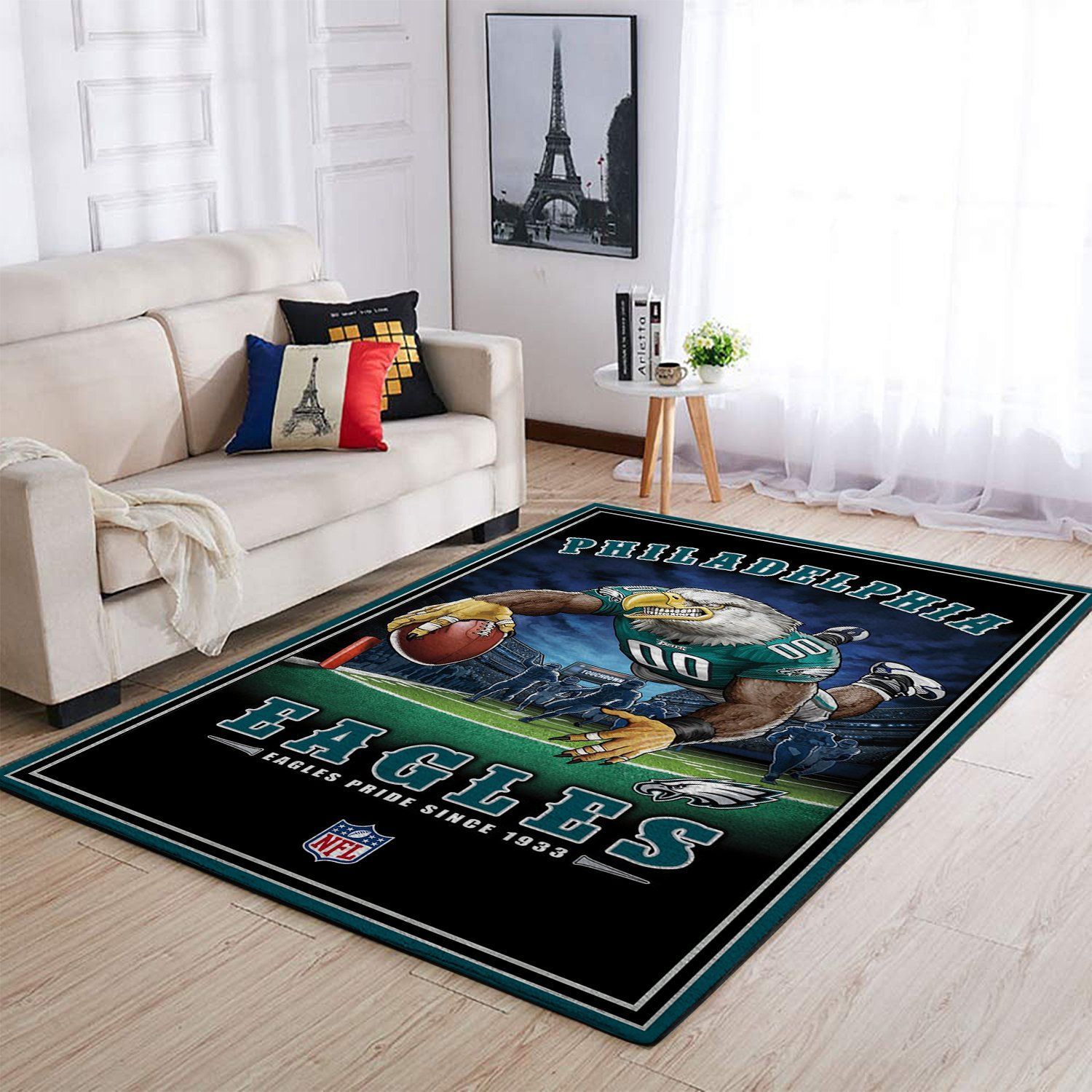 Philadelphia Eagles Living Room Area Rug -  Chussin | Home Decor Easily