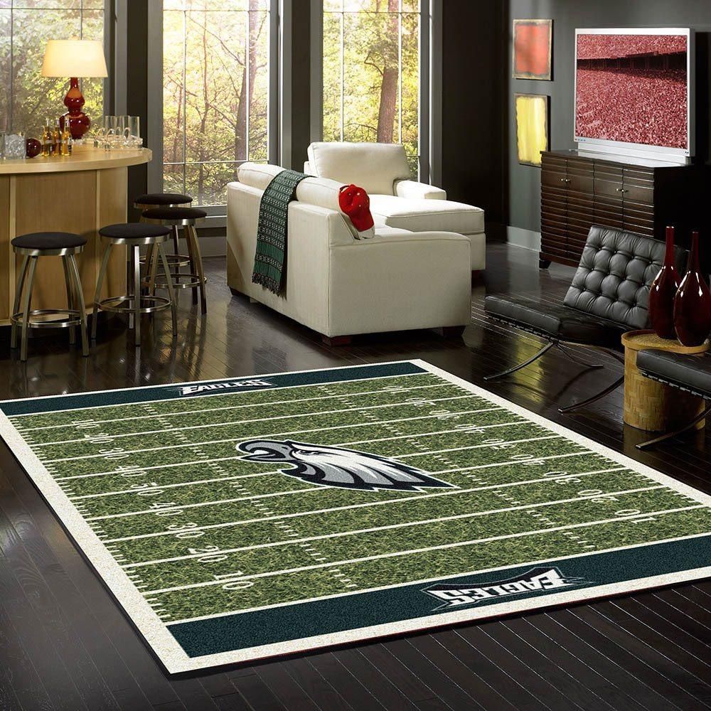 Philadelphia Eagles Living Room Area Rug - Chussin | Home Decor Easily