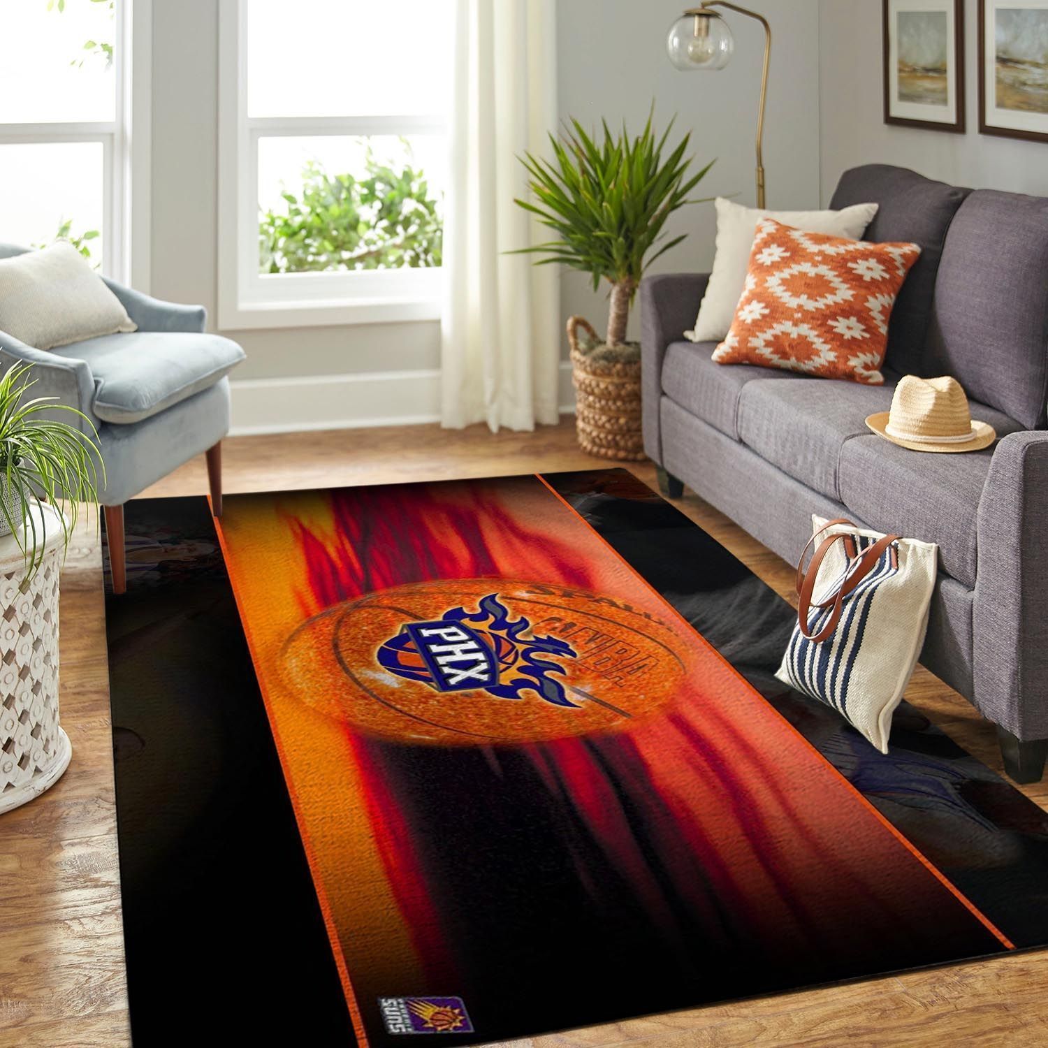 Phoenix Suns Living Room Area Rug -  Chussin | Home Decor Easily